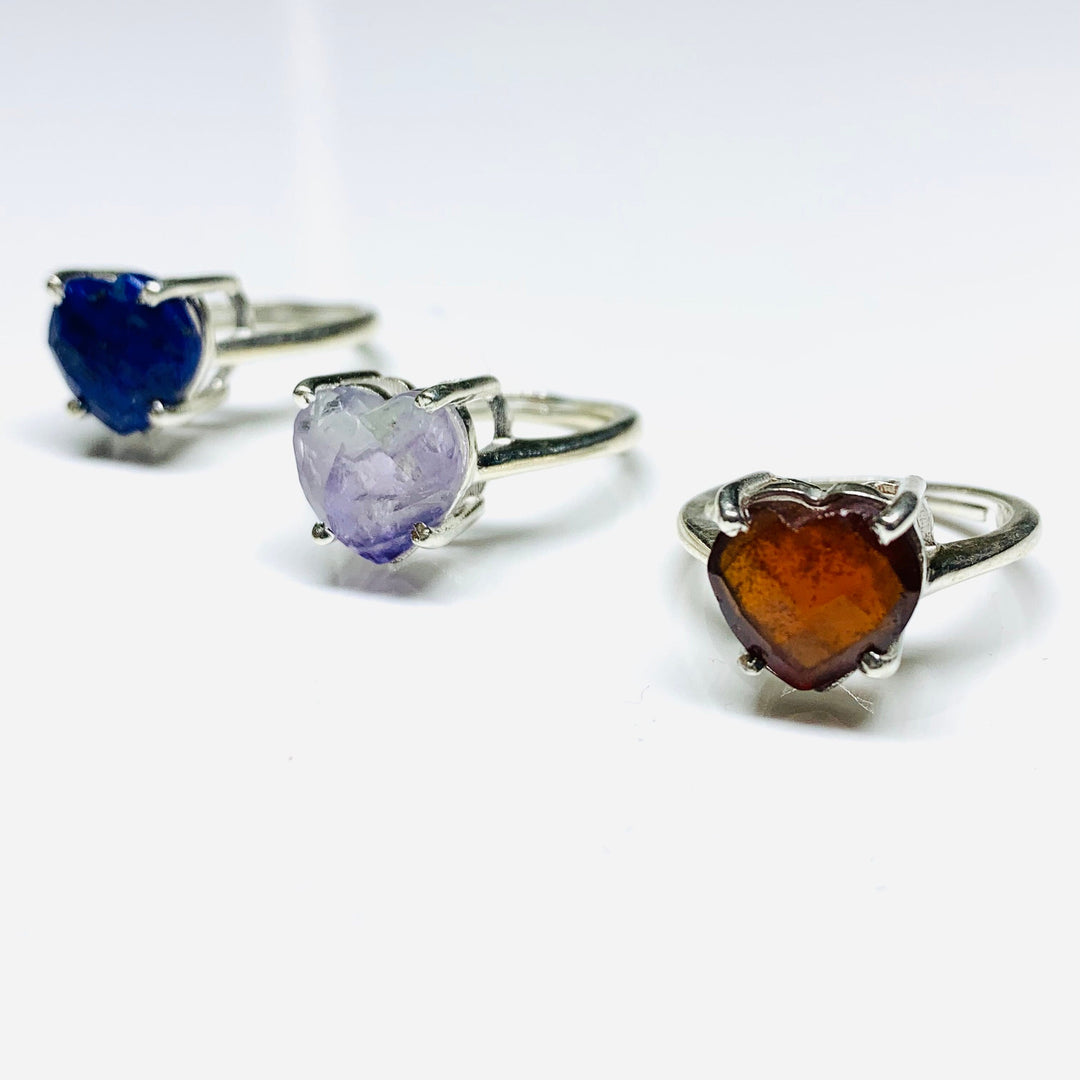 925 Silver, AAA Quality 100% Natural Gemstone Adjustable Rings, Star Shape Gemstone, Star Shape Carving, Gemstone For Jewellery, 10 mm
