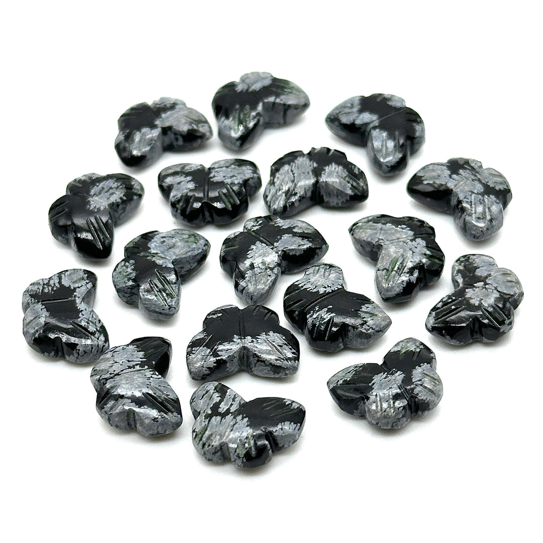 AAA Black Jasper Butterfly Shape Beads, Natural Black Jasper Hand Carved Butterfly Briolettes, Gemstone Carvings, 13 MM Mini Butterfly Charm