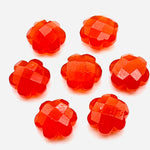 Load image into Gallery viewer, 2,3,4,5 Pcs Natural Carnelian Hand Carved Flower Shape, Carved Flower Shape Gemstone For Jewlery, Flower Shape Gemstone, 10 mm