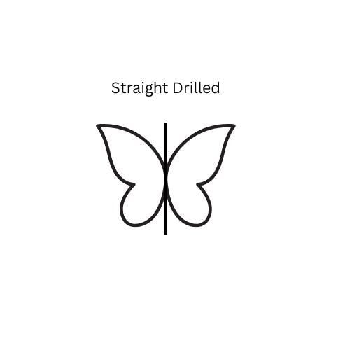 Hand Carved Mother of Pearl Butterfly Beads, 18mm Jewelry Charms