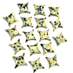 Load image into Gallery viewer, Dalmation Jasper Ninja Star Shape Carving Beads, Fancy Star Shape Gemstone Beads, 11X15 MM Jewelry Making Star Shape Briolettes Loose Beads