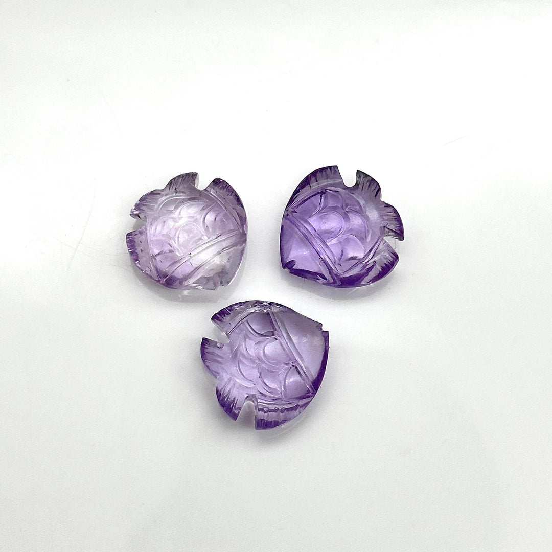 Cute Pink Amethyst Fish Shape Beads, Natural Pink Amethyst Fish Hand Carved Beads, Marine Fishes, Deep Sea Gemstone Fishes 16X17 MM