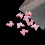 Load image into Gallery viewer, Hand Carved Mother of Pearl Butterfly Beads, Pink Pearl Charms, 10mm