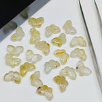 Load image into Gallery viewer, 2,3,4,5,6 100% Natural Golden rutile Butterfly Shape Carving, Hand carved Butterfly shape Gemstone, carved Gemstone jewellery Making,12X7 mm