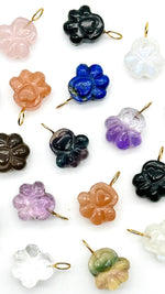 Load image into Gallery viewer, Natural Hand Carved Dog Paw Shape Pendants, AAA Gemstones Paw Charm Pendant, Everyday Wear Girl Jewelry, 13 MM Paw Jewelry, Gift For Her