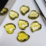 Load image into Gallery viewer, 2,3,4,5,6 pcs 100% Natural Lemon Quartz Heart Shape Gemstone, Natural Heart Shape Gemstone, Gemstone For Jewellery, 15X13 mm (Approx)