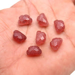Load image into Gallery viewer, Pink Strawberry Quartz Clouds Shape Beads, Natural Quartz Faceted Carved Cloud Shape Beads, Loose Briolettes, Cloud Gemstone Charms, 12 MM