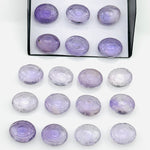 Load image into Gallery viewer, Natural Pink Amethyst Evil Eye Beads, Hand Carved Gemstone Beads, Loose Oval Eye Beads, Evil Eye Charm Beads, Loose Carving Beads 10X12 MM