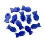 Load image into Gallery viewer, Natural Tiny Lapis Lazuli Fish Charm, Fish Shape Carved Gemstone, 7X14 MM Loose Gemstone Fishes, Healing Energy Fish Charms for Jewelry