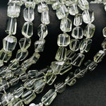 Load image into Gallery viewer, Natural Green Amethyst Faceted Tumble Gemstone Beads ~ 6X8-7X9 MM Green Amethyst Nuggets Shape Beads ~ 8" Strand Fancy Beads ~ Rare Findings