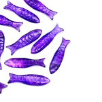 Load image into Gallery viewer, Natural Amethyst Fish Shape Gemstones, Purple Amethyst Healing Fish Beads, Jewely Making and Decor Fish Crystal 30X10 MM