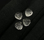Load image into Gallery viewer, Natural Crystal Quartz Shell Shape Beads, 8 MM Hand Carved Seashells, Tiny Carved Beads, Shell Charms, Jewelry &amp; Craft Making Gemstones