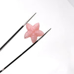 Load image into Gallery viewer, AAA Pink Opal Star Fish Shape Beads, Carved Pink Opal Star Fish Shape Gemstones, Star Fish Carvings, Rare Findings, 20 MM, Marine Sea Fishes