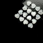 Load image into Gallery viewer, Natural White Moonstone Heart Shape Briolette's, Smooth Heart Shape Beads, Hand Carved Gemstones, Jewelry and Craft Wholesale Beads 8 MM