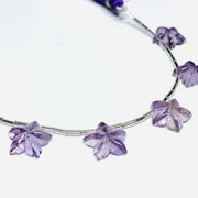 AAA Quality 100% Natural Amethyst Flower Shape Carved Gemstone, Flower Shape Carving, Carved Gemstone For Jewellery 15-16 mm
