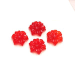 Load image into Gallery viewer, Natural Carnelian Flower Shape Gemstone, Flower Shape Carving, Hand Carved Orange Carnelian Flower, 18 MM, Floral Carved Beads For Jewelry