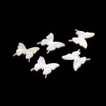 Load image into Gallery viewer, Hand Carved Mother of Pearl Butterfly Beads, 18mm Jewelry Charms