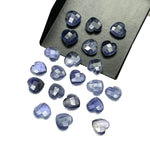 Load image into Gallery viewer, Natural Iolite Heart Shape Gemstone Beads, Faceted Heart Shape Briolette's Beads, 10 MM Iolite Beads Loose Gemstone Charms For Jewelry