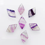 Load image into Gallery viewer, 2,3,4,5,6 Pcs Natural fluoride fancy Shape Carving, Hand Carved Gemstone, backside intersection Gemstone, Carved Gemstone, 16X10mm