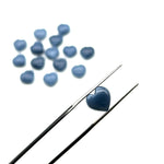 Load image into Gallery viewer, AAA Blue Opal Heart Beads: Carved Gemstone Briolettes, 10mm