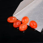 Load image into Gallery viewer, Natural Carnelian Oval Shape Beads, Hand Carved Smooth Gemstone Beads, Loose Carving Beads, Carnelian Oval Charms for Jewelry Making 12X16MM