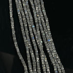 Load image into Gallery viewer, Labradorite Gemstone Beads: 2mm Faceted Cube, Blue Fire, 13 Inch Strand