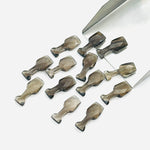 Load image into Gallery viewer, 1,2,3,4,5 pcs Natural Smoky Quartz Vine Glass Shape Faceted Gemstone, New Fancy Cut Briolettes, Brown Smoky Quartz Carved Gemstone 8X20 MM