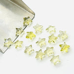 Load image into Gallery viewer, Natural Lemon Quartz Star Shape Beads, Faceted Stars Shape Briolettes Beads for Jewelry Making, Loose Lemon Stars, 8 MM Mini Star Charms