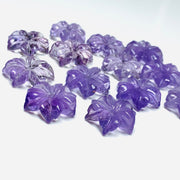 1,2,3,4,5 pcs AAA Quality 100% Natural Pink Amethyst Flower Shape Carved Gemstone, Flower Shape Carving, Carved Gemstone For Jewellery 19 mm