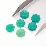 Load image into Gallery viewer, AAA Amazonite Flower Shape Stones, Hand Carved Amazonite Flower Shape Gemstone Beads, Green Flower Charms, 16 MM Jewelry Making Gemstones