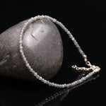 Load image into Gallery viewer, Natural Labradorite Beaded Bracelet, Faceted Labradorite Beads Bracelet, Gemstone Silver Bracelet/Anklet, Yoga &amp; Meditation Bracelet, 2 MM