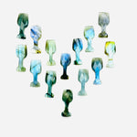 Load image into Gallery viewer, 1,2,3,4,5 pcs Natural Labradorite Wine Glass Shape Carved Gemstone, New Designer Flashy Briolettes, Blue Fire Labradorite Carving 8X20 MM