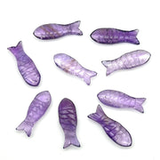 AAA Pink Amethyst Fish Shape Gemstone Crystals, Natural Amethyst Fish Beads for Jewelry Making, 30 MM, Home Decor Stone Gifts