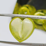 Load image into Gallery viewer, 2,3,4,5,6 pcs 100% Natural Lemon Quartz  Heart Shape Gemstone, Natural Heart Shape Gemstone, Gemstone for Jewlery, 11 mm (Approx)