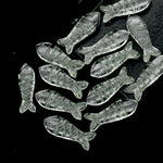 Load image into Gallery viewer, Natural Crystal Quartz Fish Shape Beads, AAA Clear Crystal Fish Shape Briolette's, Marine Sea Fishes, 25 MM, Fish Charms for Jewelry