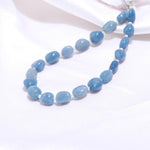 Load image into Gallery viewer, Smooth Blue Opal Tumble Shape Gemstone Beads, Blue Opal Plain Nuggets Shape Beads, 8" Fancy Wholesale Jewelry Beads, 7-8 MM