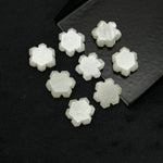 Load image into Gallery viewer, Natural White Moonstone Flower Shape Beads, Carved Flower Shape Gemstone, Flashy Labradorite Carving Beads, 11 MM Loose Beads for Jewelry