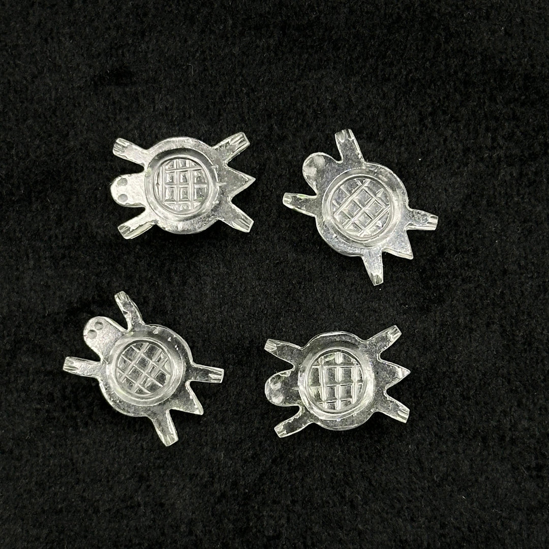 Natural Crystal Quartz Turtle Shape Carving, AAA Clear Crystal Turtle Shape Gemstone, 16 MM Loose Gemstones, Harmony in Stone, Healing Stone