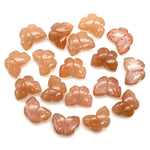 Load image into Gallery viewer, Natural Peach Moonstone Butterfly Shape Beads, Moonstone Hand Carved Butterfly Briolettes, Gemstone Carvings, 13 MM, Loose Butterfly Charms