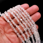 Load image into Gallery viewer, AAA Herkimer Diamond Beads, White Clear Diamond Uncut Beads, Raw Diamond Beads, Herkimer Diamond Nuggets Beads, Diamond Rough Beads, 5 MM