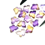 Load image into Gallery viewer, Natural Ametrine Butterfly Shape Beads, Faceted Carving Gemstone Beads, Incest Carving Beads For Jewelry, Butterfly Charms Beads 14x10 MM