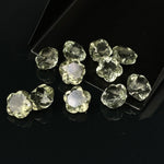 Load image into Gallery viewer, Natural Green Amethyst Flower Shape Faceted Gemstone, Flower Shape Carving Cut Stones For Jewelry Making, 10 MM Clear Visible Crystal Beads
