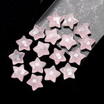 Load image into Gallery viewer, Natural Rose Quartz Star Shape Briolettes, AAA Pink Quartz Faceted Star Charms, Wholesale Loose Beads for Jewelry, 12 MM, Star Crystal Beads