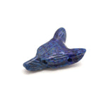 Load image into Gallery viewer, Natural Lapis Lazuli Fox Head, AAA Onyx Jewelry Making Gemstones Side Drill from Ear, Head Carved Beads, Reiki Healing Crystal, Home Decor