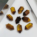 Load image into Gallery viewer, 2,3,4,5,6 pcs 100% Natural Tiger Eye Faceted Pencil Shape Loose Gemstone, Tiger Eye Loose Gemstone, Gemstone For Jewellery 10X5 mm