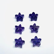 2,3,4,5 Pcs Natural Blue Amethyst Hand Carved Flower Shape, Carved Flower Shape Gemstone For Jewellery, Flower Shape Gemstone, 10 mm