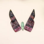 Load image into Gallery viewer, Hand Carved Watermelon Tourmaline Butterfly Cabochon: Gemstone Jewelry Making (39mm, Set of 3