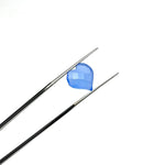 Load image into Gallery viewer, Pretty Blue Chalcedony Heart Shape Beads, Hand Carved Heart Charms for Jewelry Making, Faceted Heart Shape Briolette's, 13 MM