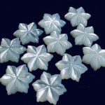 Load image into Gallery viewer, Natural Mother of Pearl Flower Carved Gemstone - 14mm