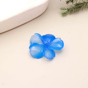AAA Blue Chalcedony Carved Flower Shape Stone, Blue Chalcedony Handmade Flower Carving, 36 MM Beautiful Crafted Piece